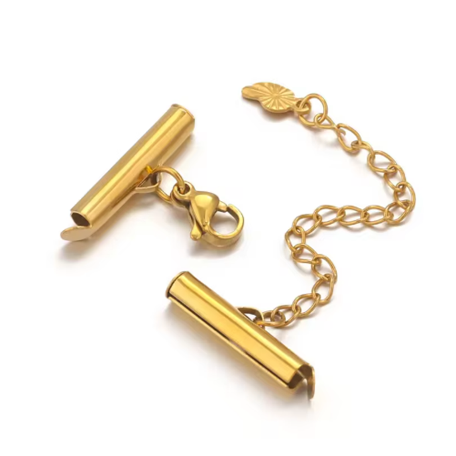 8pcs Stainless Steel Gold Plat - Jewelry Making Youtube ulasan dan harga