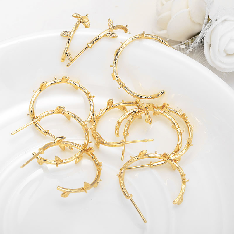 6PCS 18K Gold Color Brass with - Jewelry Making Designs ulasan dan harga