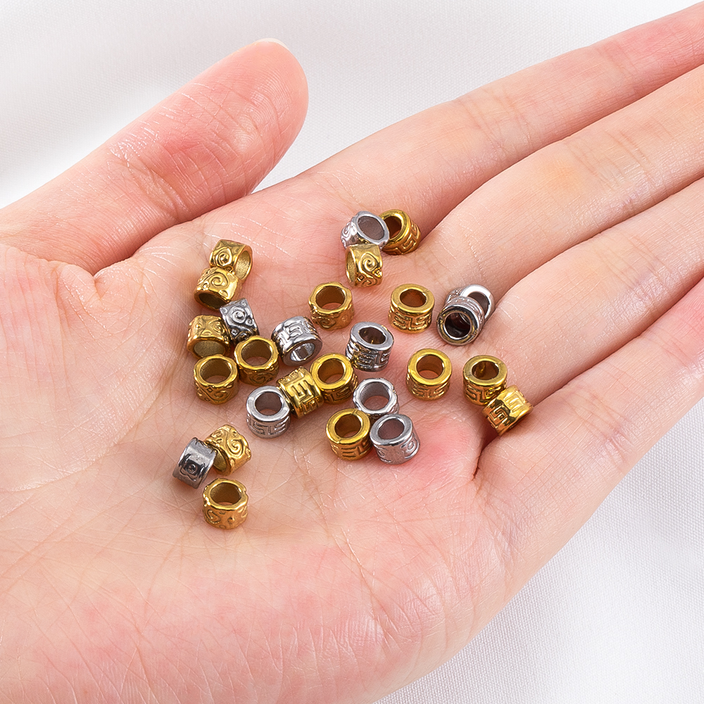 5pcs 4x6mm Stainless Steel Lar - Jewelry Making Youtube ulasan dan harga