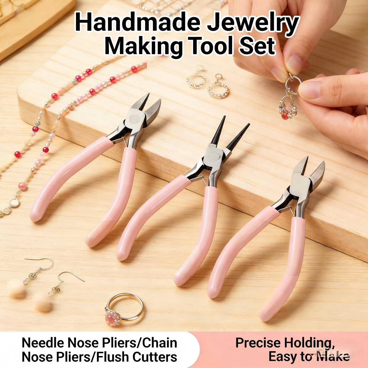 3Pcs Jewelry Pliers Set - Prec - Jewelry Making Round Nose Pliers ulasan dan harga