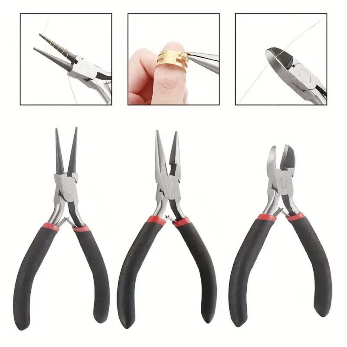 3Pcs Jewelry Pliers Set - Prec - Jewelry Making Round Nose Pliers ulasan dan harga