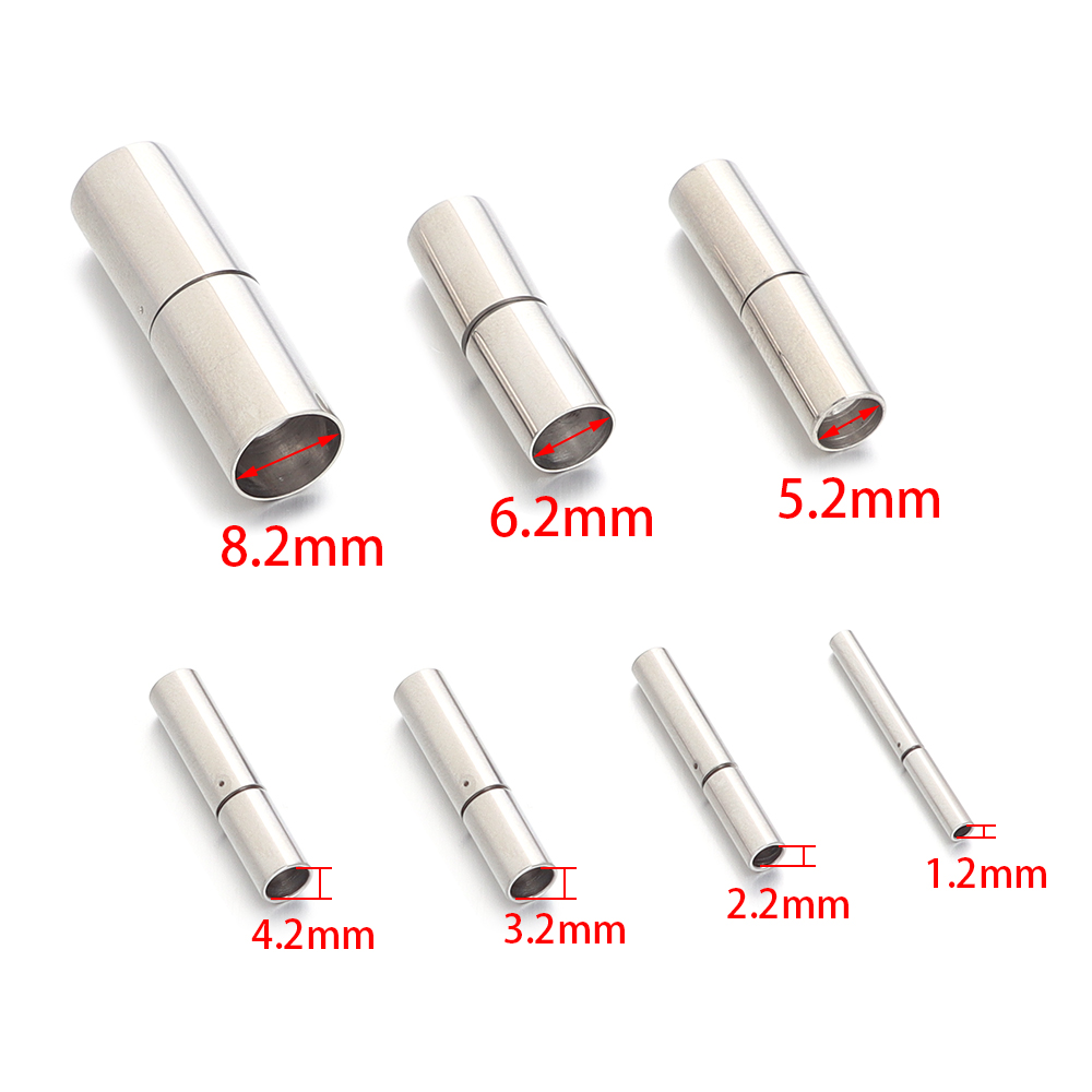 2pcs 1.2-8.2mm Stainless Steel - Jewelry Making Youtube ulasan dan harga