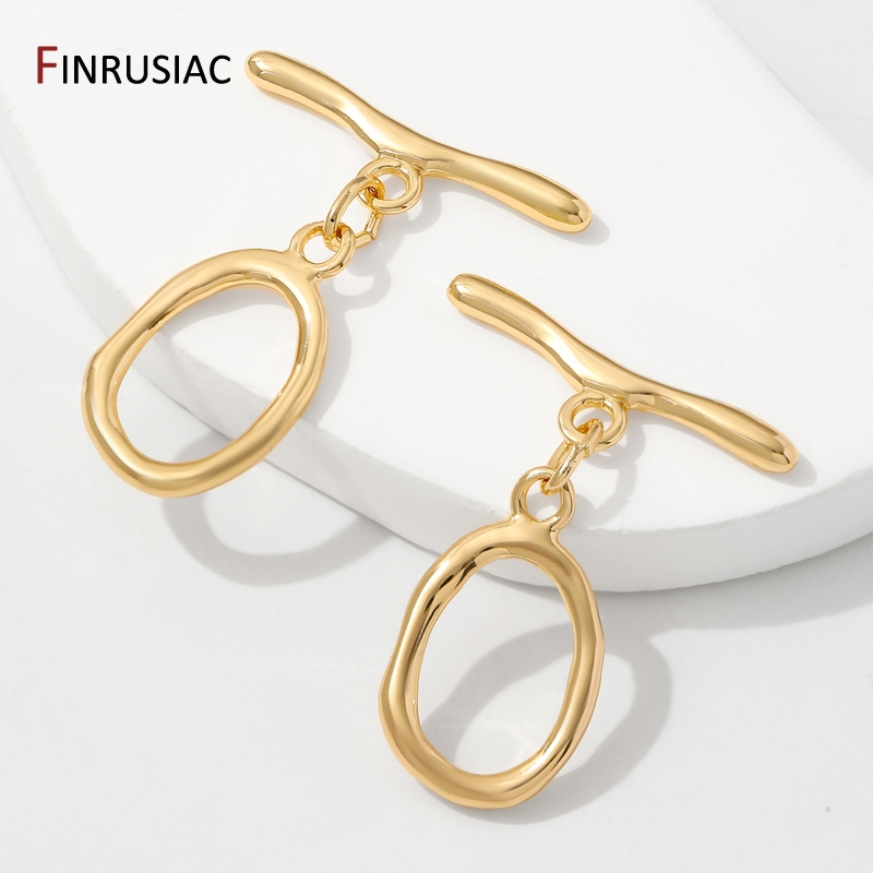 18K Gold Plated Brass Oval/Hea - Jewelry Making Designs ulasan dan harga