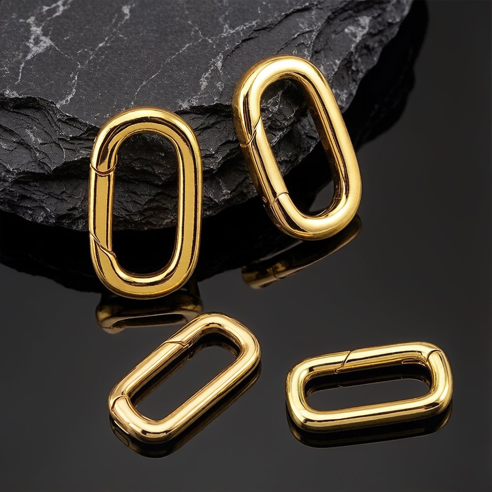 2pcs 18K Gold Plated Filled Ov - Jewelry Making School ulasan dan harga