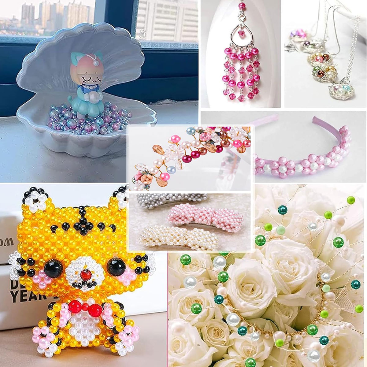 2400PCS 48 Compartments Pearl  - Jewelry Making Degree ulasan dan harga