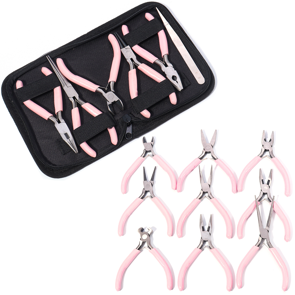 Portable Pink Stainless Steel  - Jewelry Making Round Nose Pliers ulasan dan harga