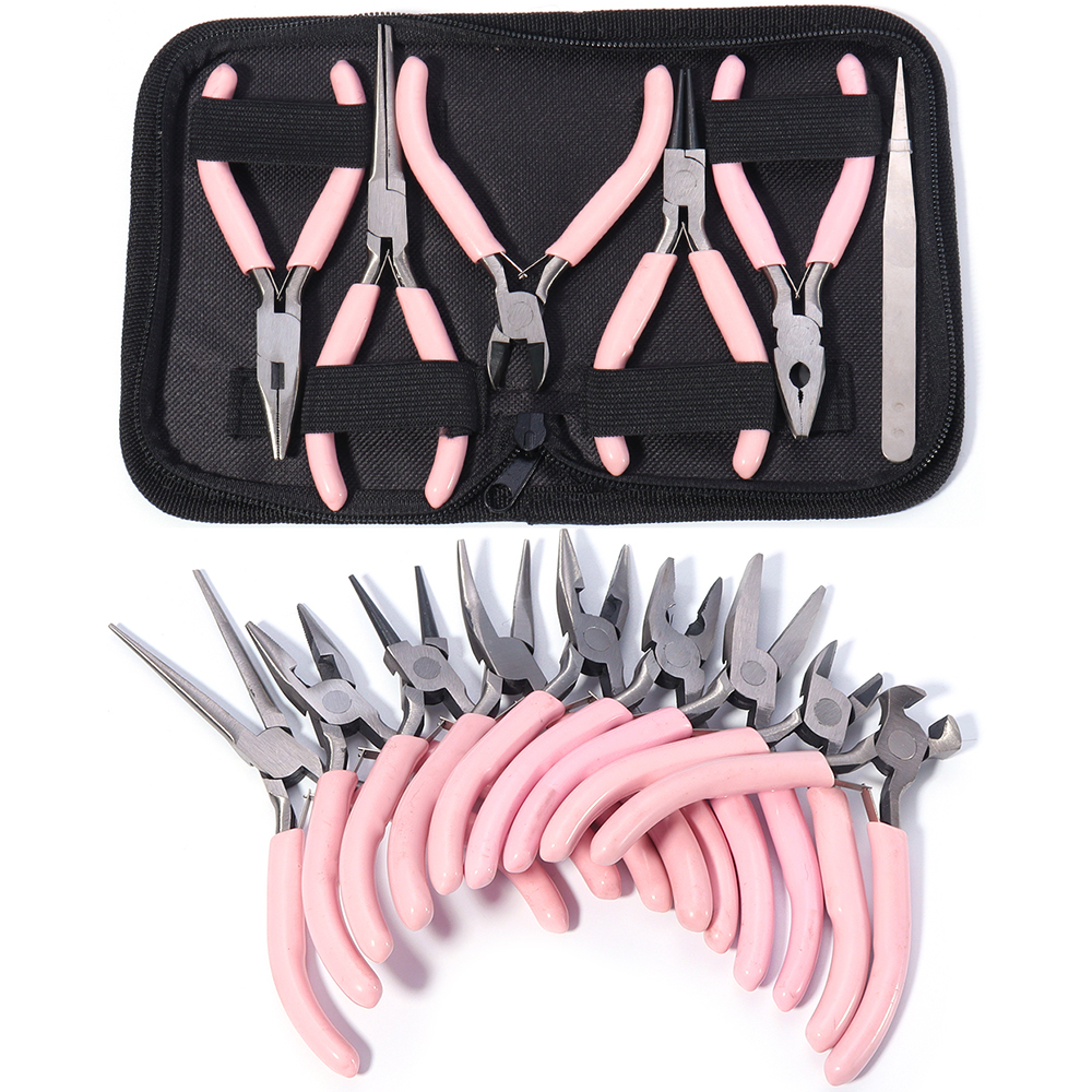 Portable Pink Stainless Steel  - Jewelry Making Round Nose Pliers ulasan dan harga
